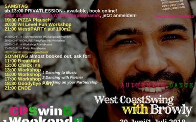 30 – 1 july 2018 : WestCoastSwing mit Browly/ Strassbourg