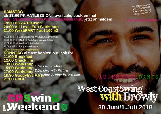 30 – 1 july 2018 : WestCoastSwing mit Browly/ Strassbourg