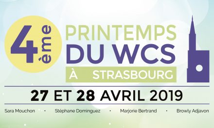 27-28 Avril 2019 : 4ème Printemps du WCS à Strasbourg